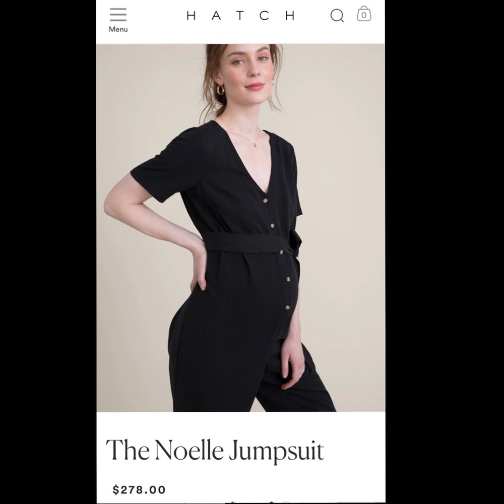Hatch Maternity Noelle Jumpsuit - excellent condition!